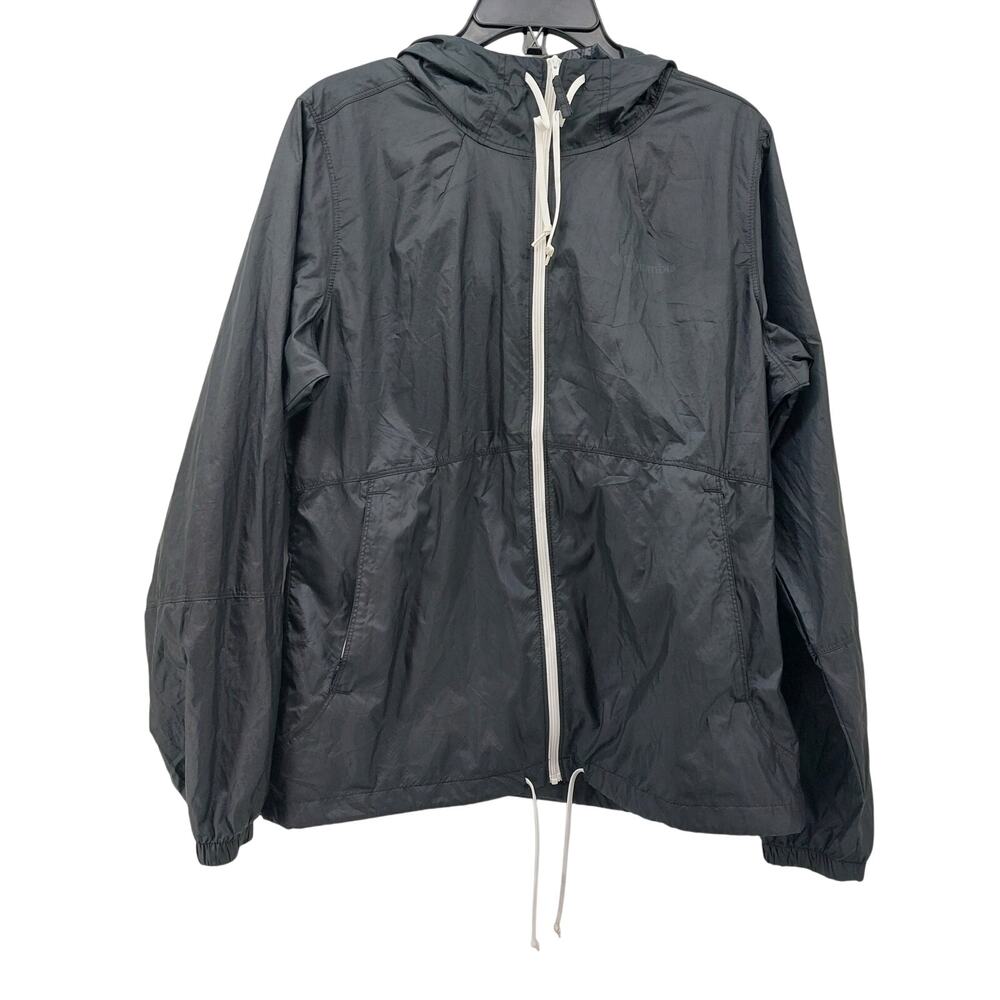 Columbia's Size M Women's Black Windbreaker Jacket Hooded
